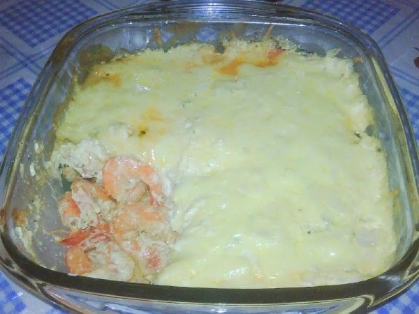 Camarão ao Creme de Leite