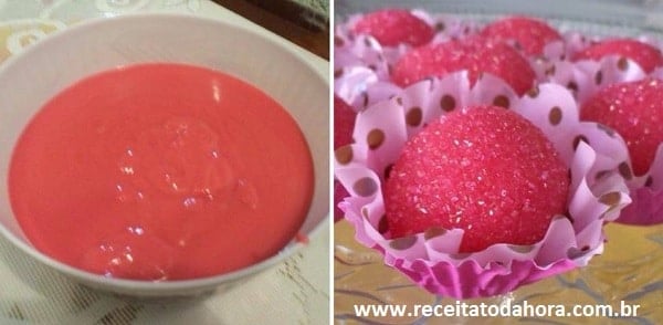 Brigadeiro de Morango – Bicho de Pé