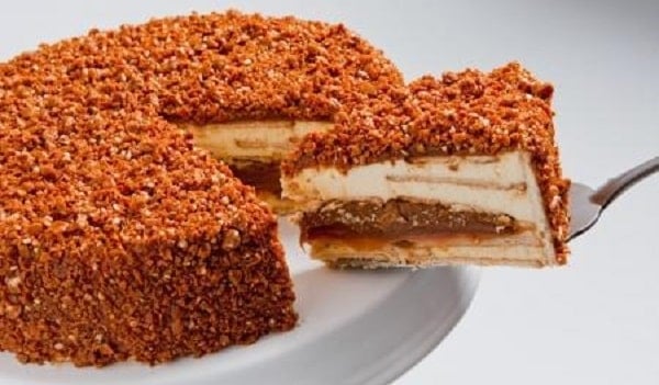 Torta Crocante de Doce de Leite
