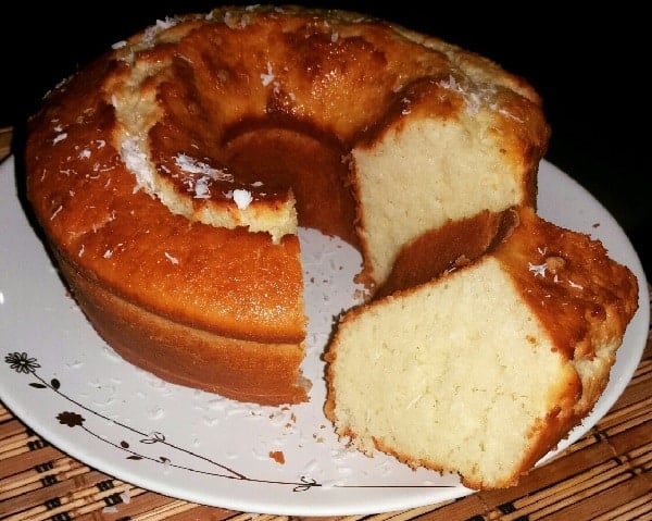 Bolo de Arroz Cru Delicioso