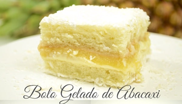 Bolo Gelado de Abacaxi