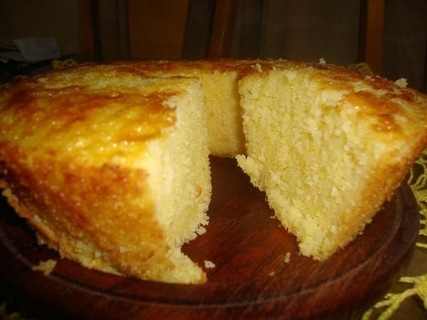 Bolo Cremoso de Milharina