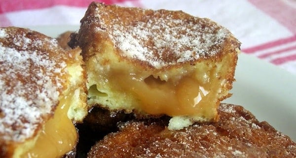 Rabanada Recheada com Doce de Leite