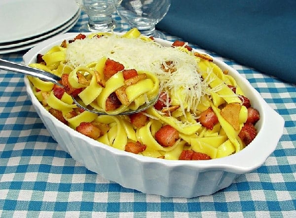 Talharim Alho e Óleo com Bacon
