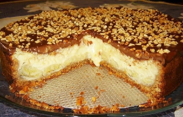 Torta de Banana com Chocolate