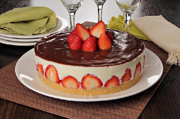 Torta de Morango com Chocolate