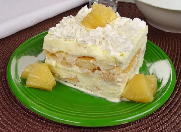 Pavê de Abacaxi com Sorvete