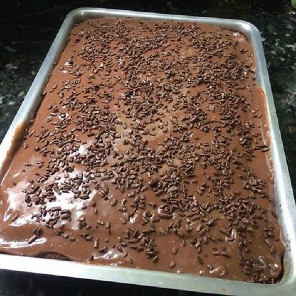 Bolo Gelado de Chocolate