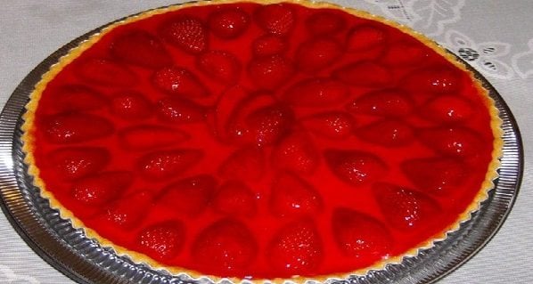 Torta de Morango Simples