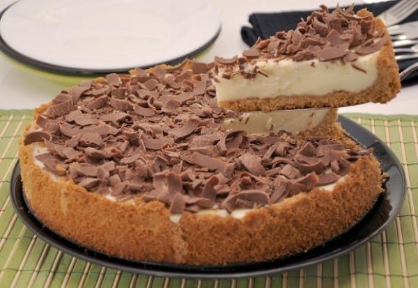 Torta de Limão com Raspas de Chocolate