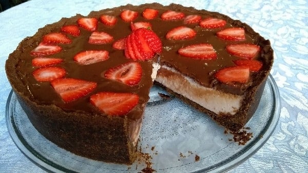 Torta de Morango com Chocolate (Sensação)