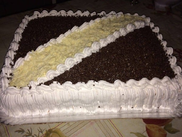 Bolo de Chocolate Alpino de Aniversário