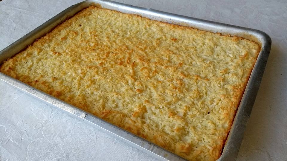 Bolo de Mandioca com Coco de Liquidificador
