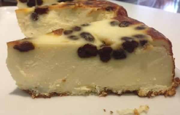 Torta de Ricota com Passas