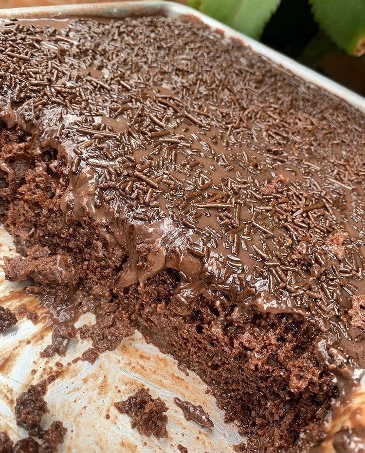 Bolo Gelado de Chocolate
