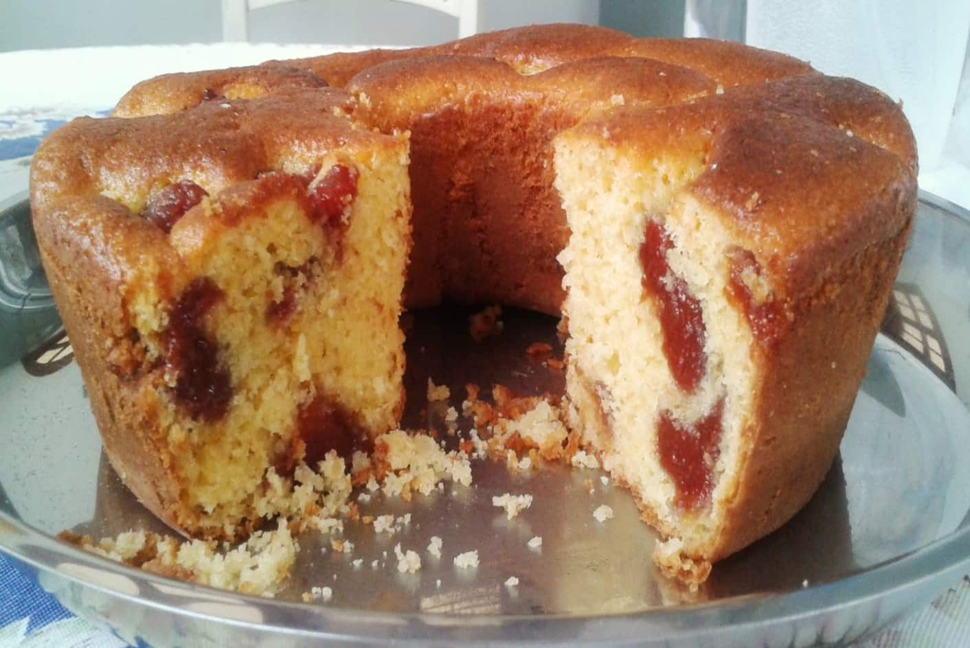 Bolo de fubá com goiabada de liquidificador igual a vovó fazia na fazenda