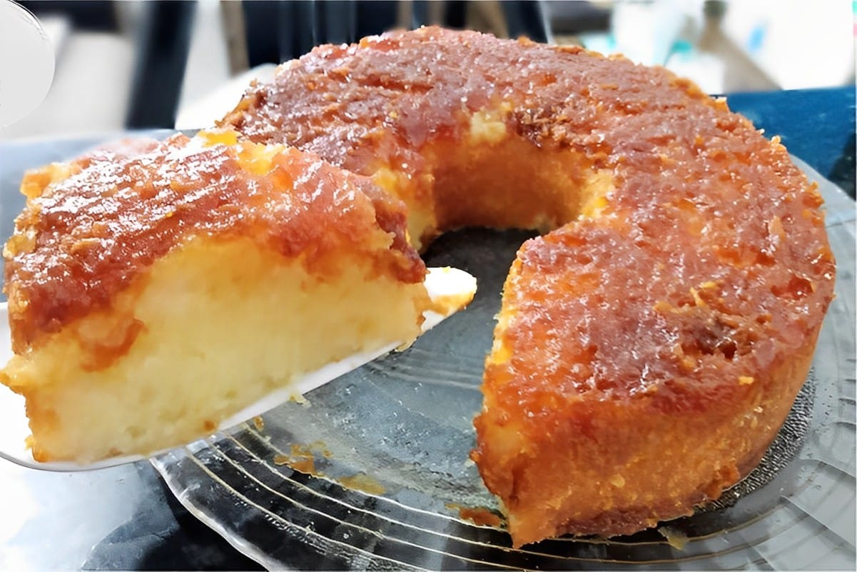 Bolo de macaxeira caramelizado uma delícia para o seu lanche da tarde ou café da manhã