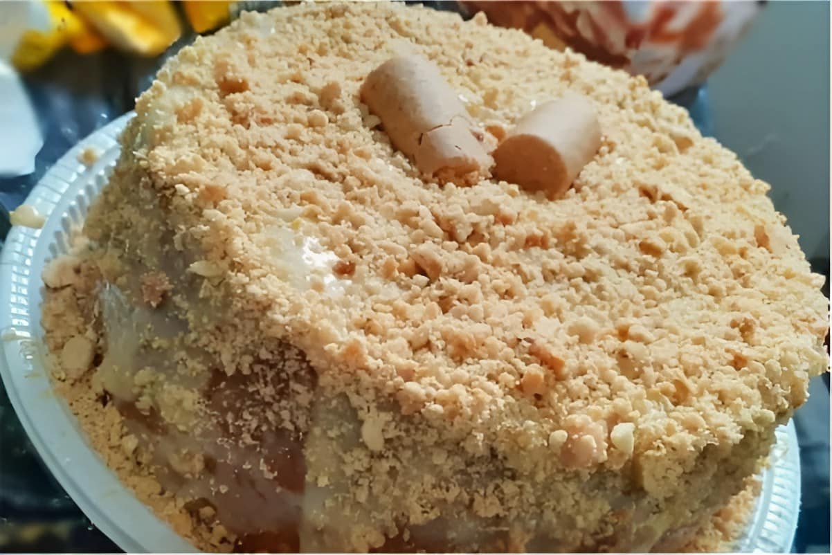 Bolo vulcão de paçoca um bolo muito fácil e gostoso para sua festa junina