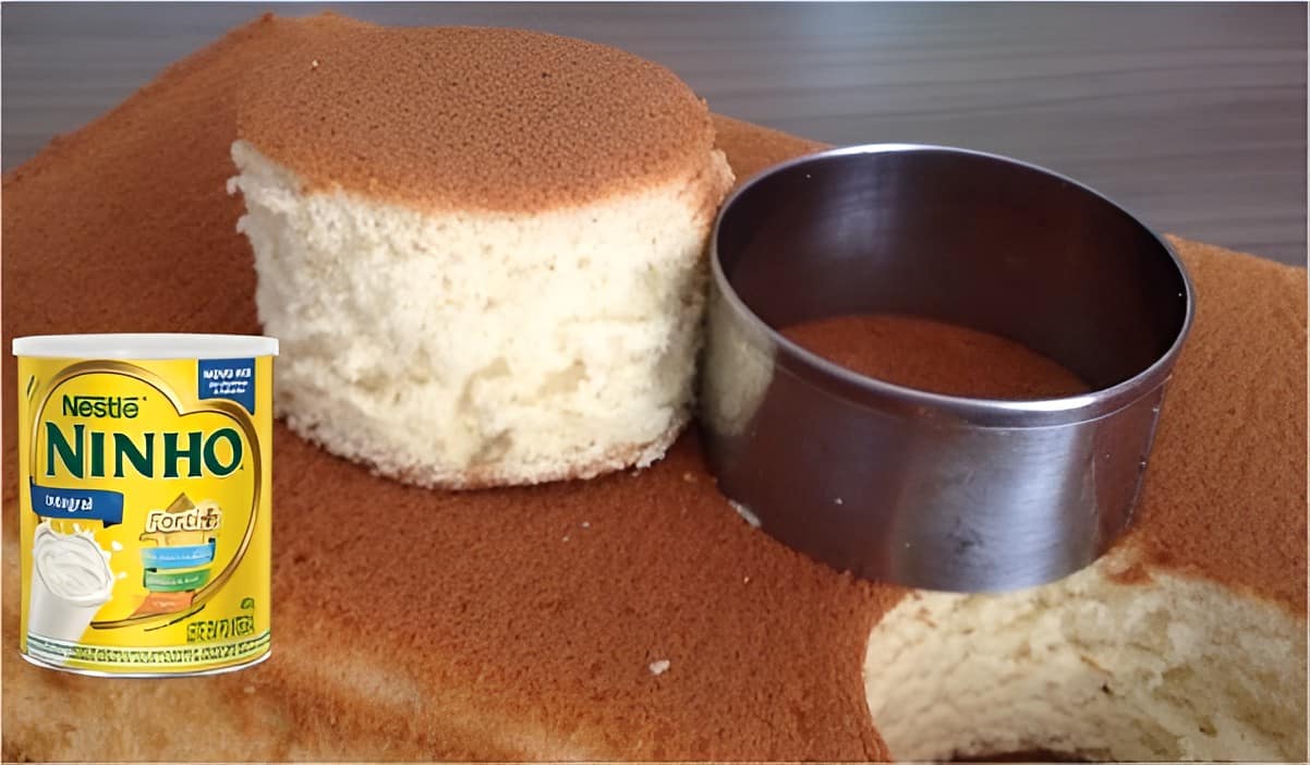Pão de ló de Leite Ninho maravilhoso e muito fofinho perfeito para os seus bolos