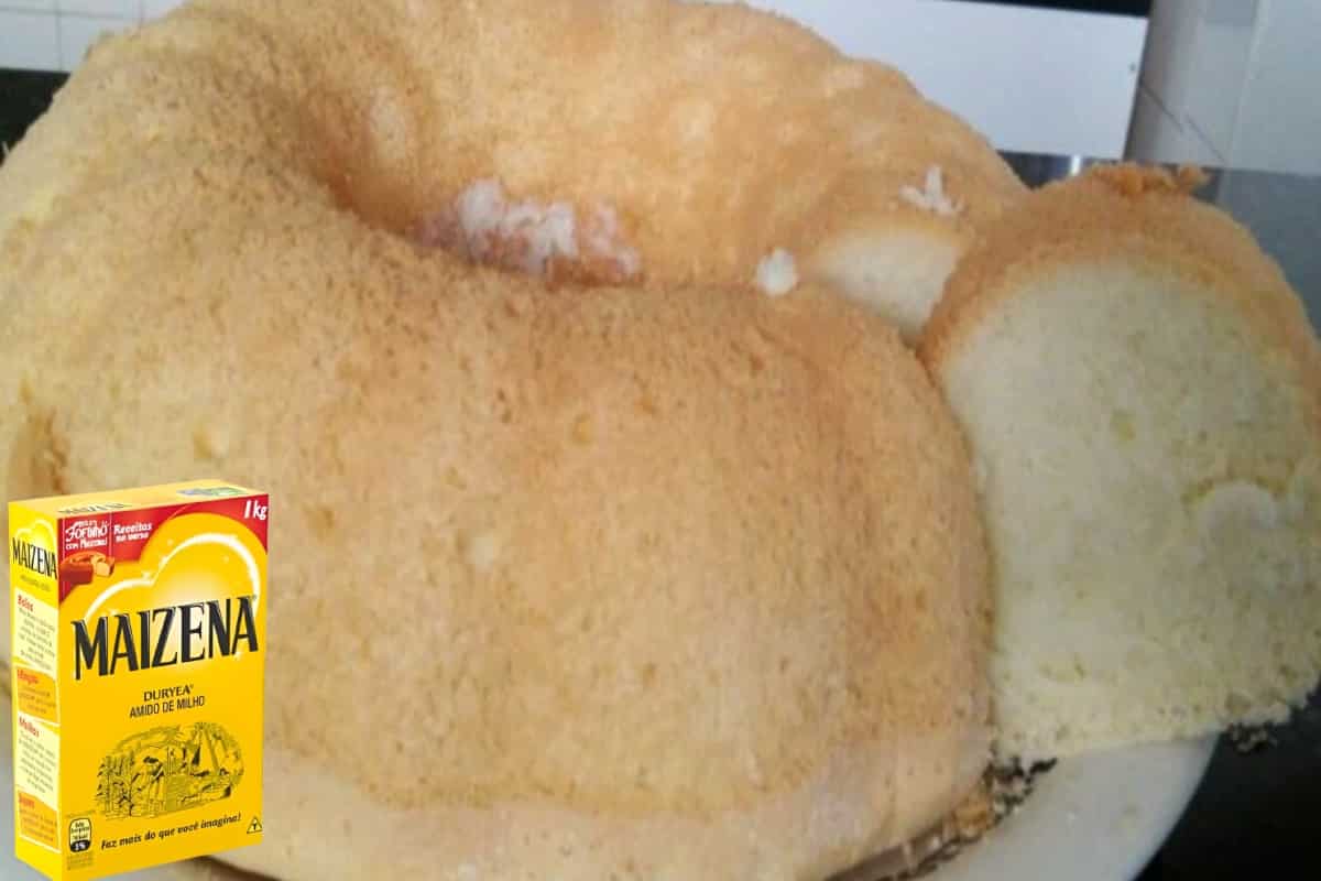 Bolo brevidade um bolo de maisena fofinho e macio que derrete na boca