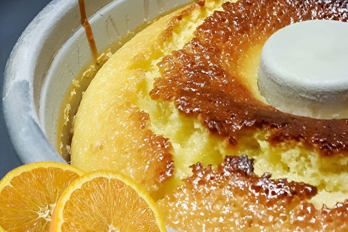 Bolo de laranja úmido e fofinho receita que minha avó fazia pra comer no café