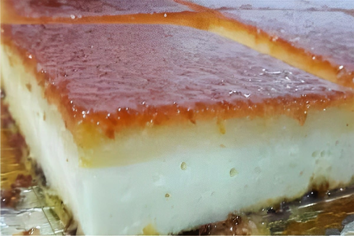 Bolo caçarola italiana um bolo tão cremoso que parece um pudim