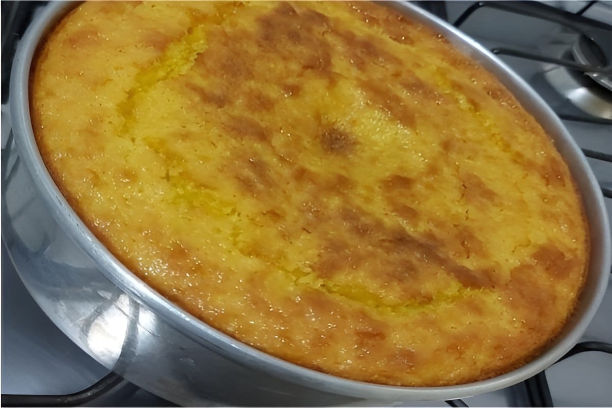 Bolo de milho cremoso da fazenda receita que minha avó fazia para mim e meus primos