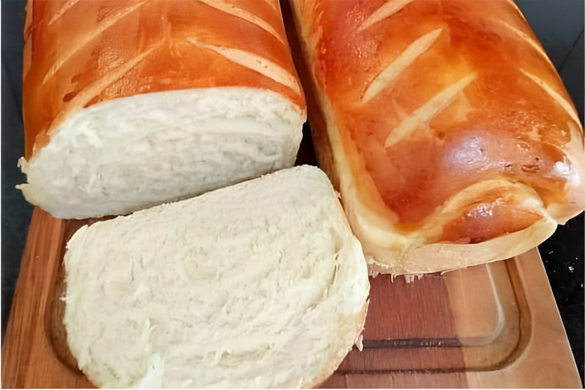 Pão caseiro amanteigado diferente um pão delicioso perfeito para o seu café