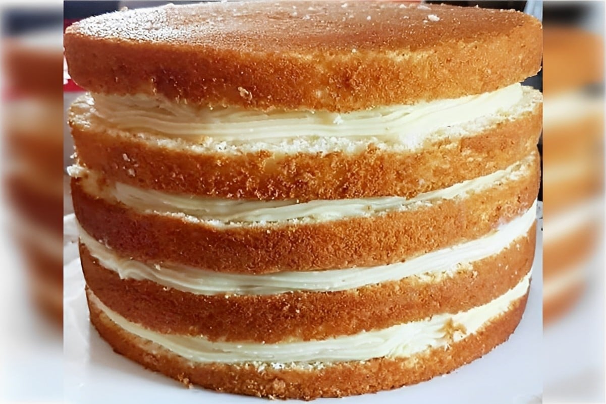 Pão de ló alto para bolos de várias camadas ou bolos artísticos bem fofinho e saboroso