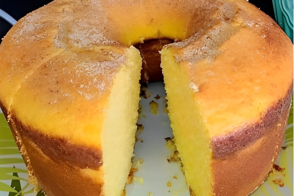 Bolo de fubá do sitio aquele bolo de fubá que é servido em hotel fazenda e café colonial