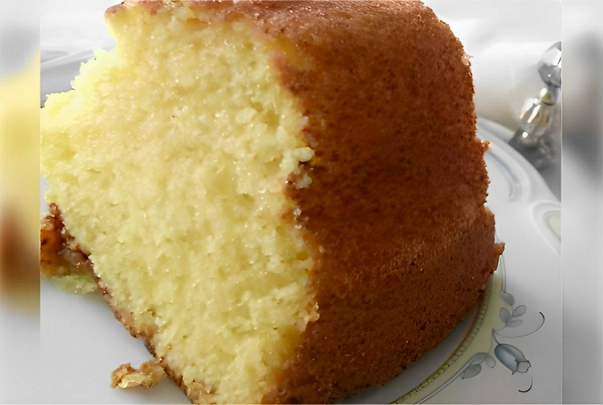 Bolo areia simples um bolo amanteigado perfeito para o seu café da manhã ou lanche da tarde