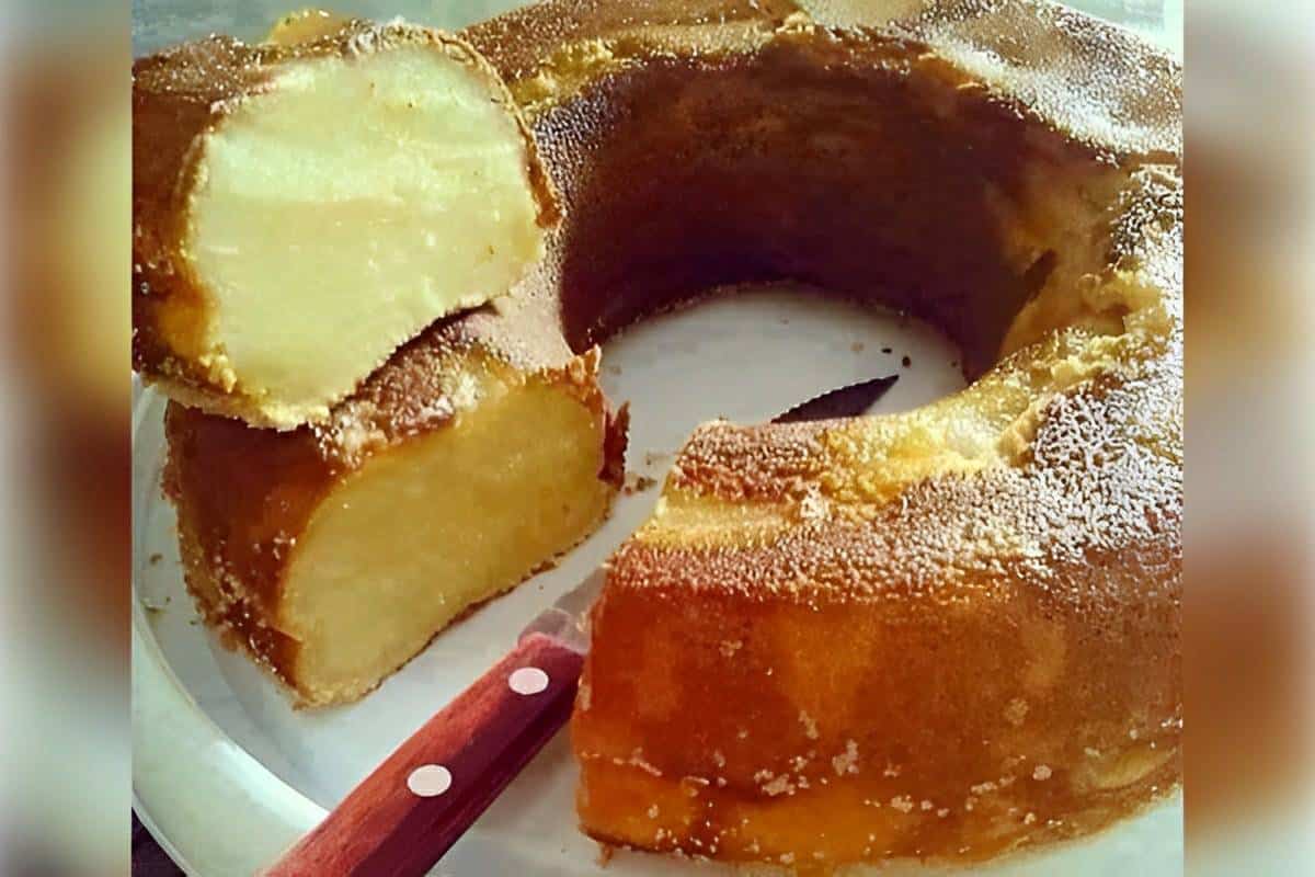 Bolo engorda marido um bolo de leite tão cremoso que parece um pudim uma delícia