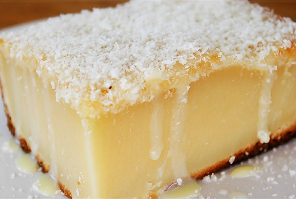 Bolo pega marido um bolo de leite cremoso com coco que é uma delícia faço sempre em casa