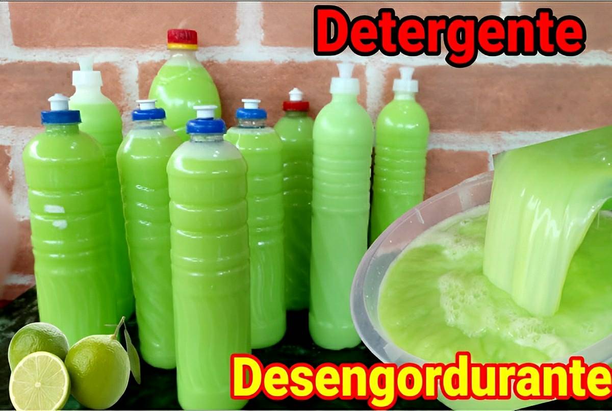 Desengordurante e detergente caseiro remove a gordura impregnada sem fazer esforço