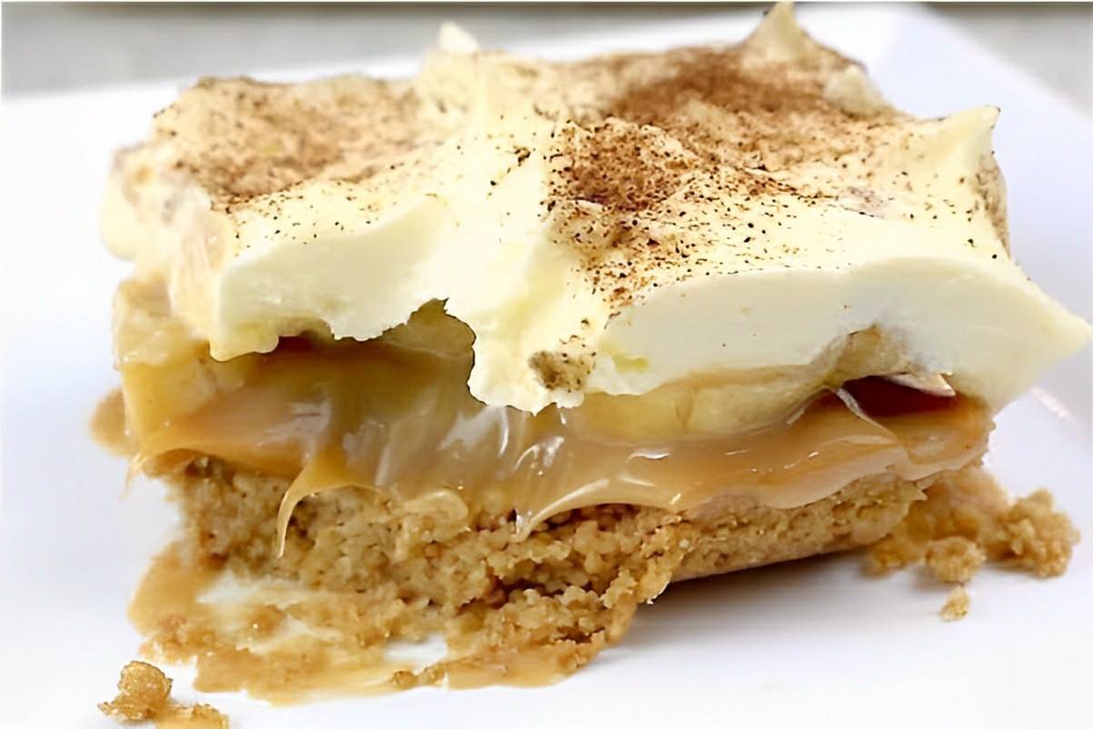 Torta de banana banoffee uma delícia muito simples e prática de preparar