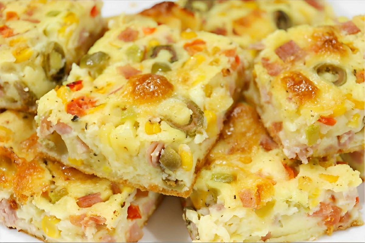 Torta de liquidificador salgada fácil feita com frios muito prática e rápida de preparar