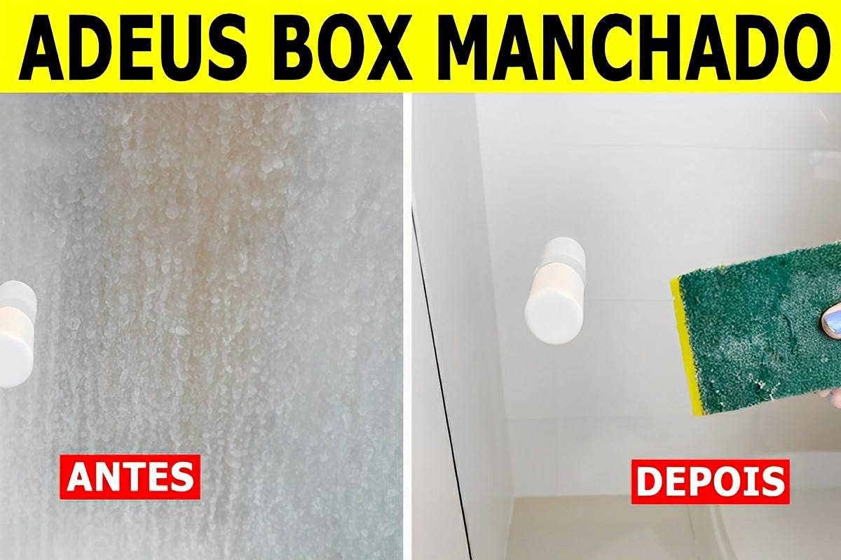 Como tirar manchas do box do banheiro com uma misturinha caseira super eficiente