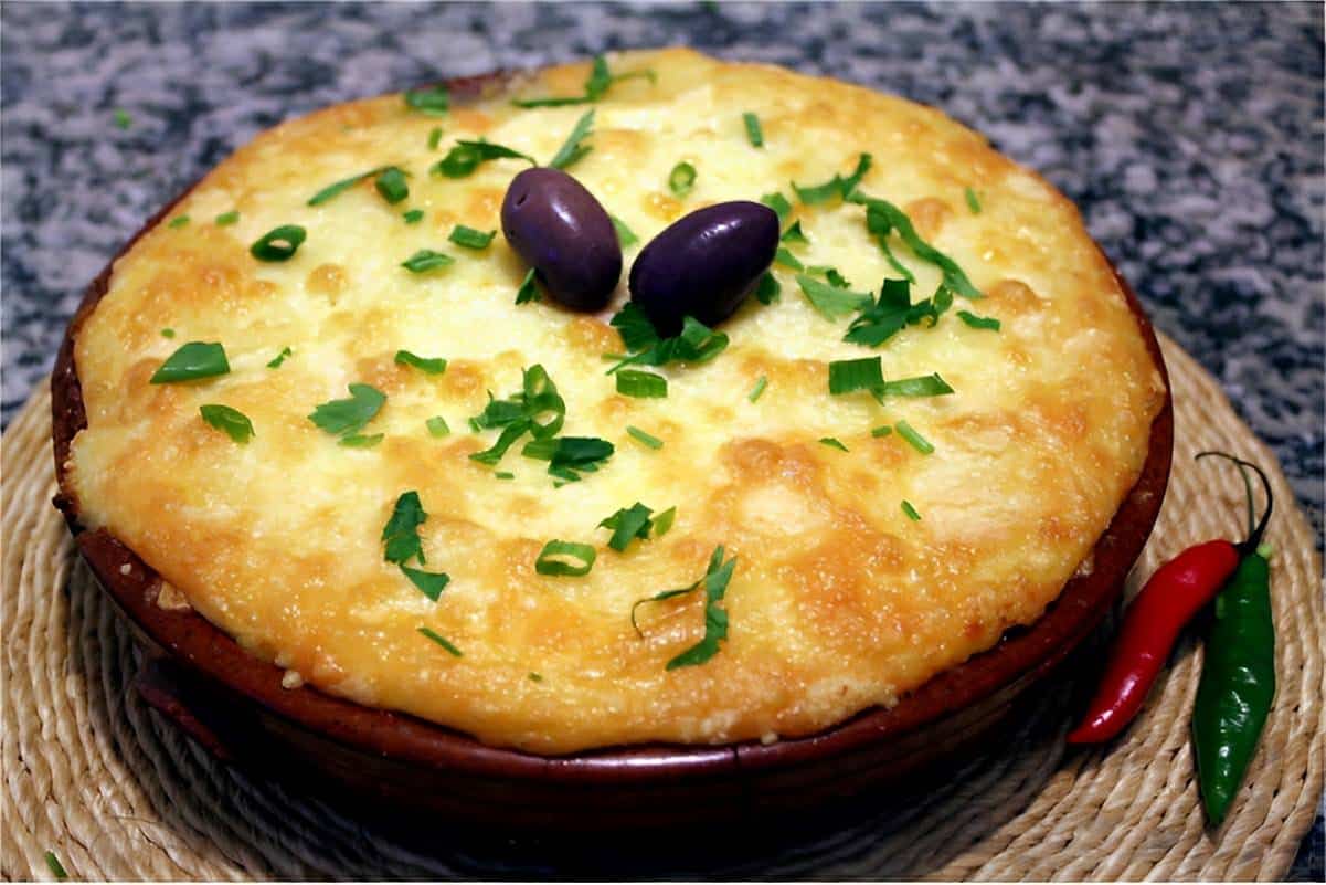 Escondidinho de bacalhau perfeito para servir na ceia de natal ou no dia 25