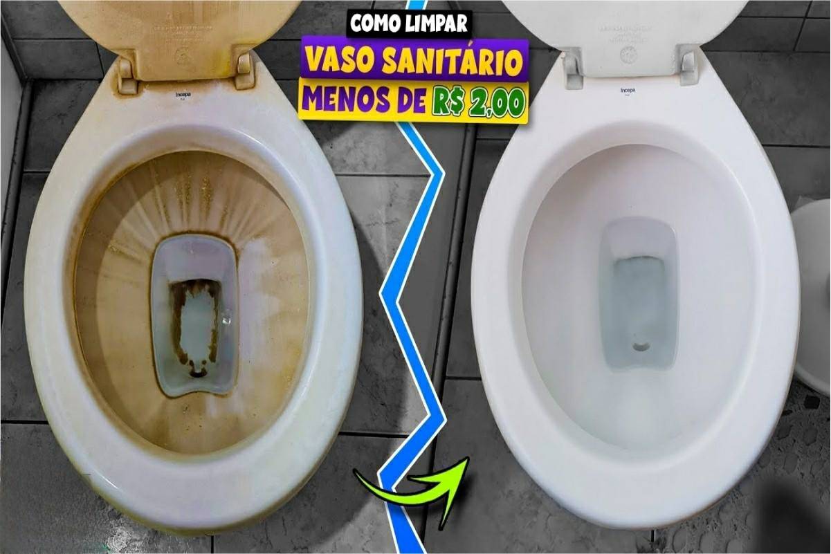 Misturinha mágica para limpar vaso mesmo mesmo estando muito sujo e fica novinho