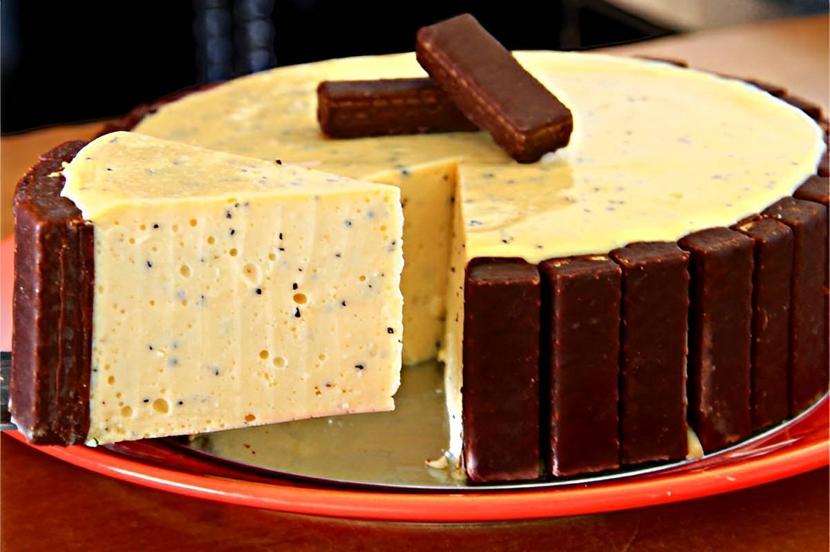 Torta mousse de maracujá com Bis uma sobremesa prática que vai fazer sucesso no natal