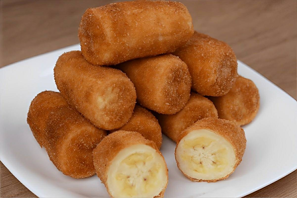 Banana frita à milanesa receita de restaurante brasileiro fica uma delícia