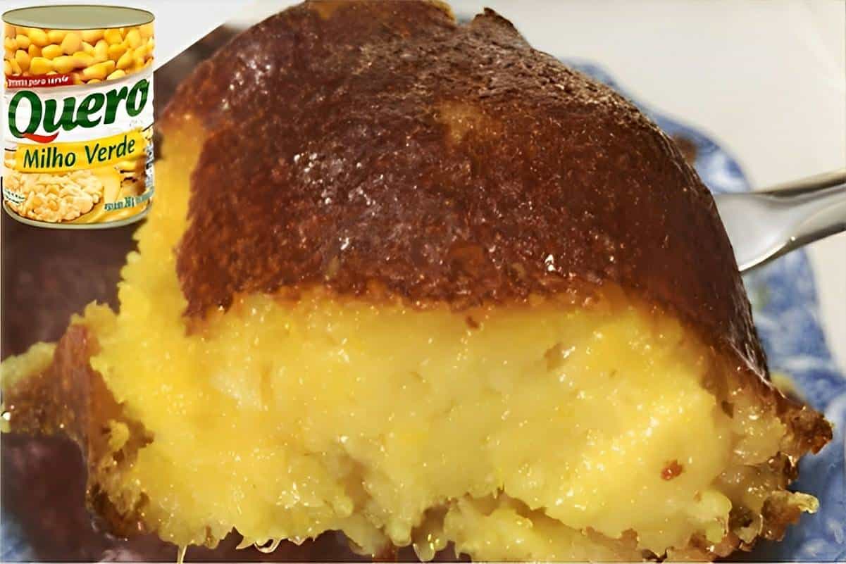Bolo de milho cremoso feito com milho de latinha receita mais vendida na festa do milho