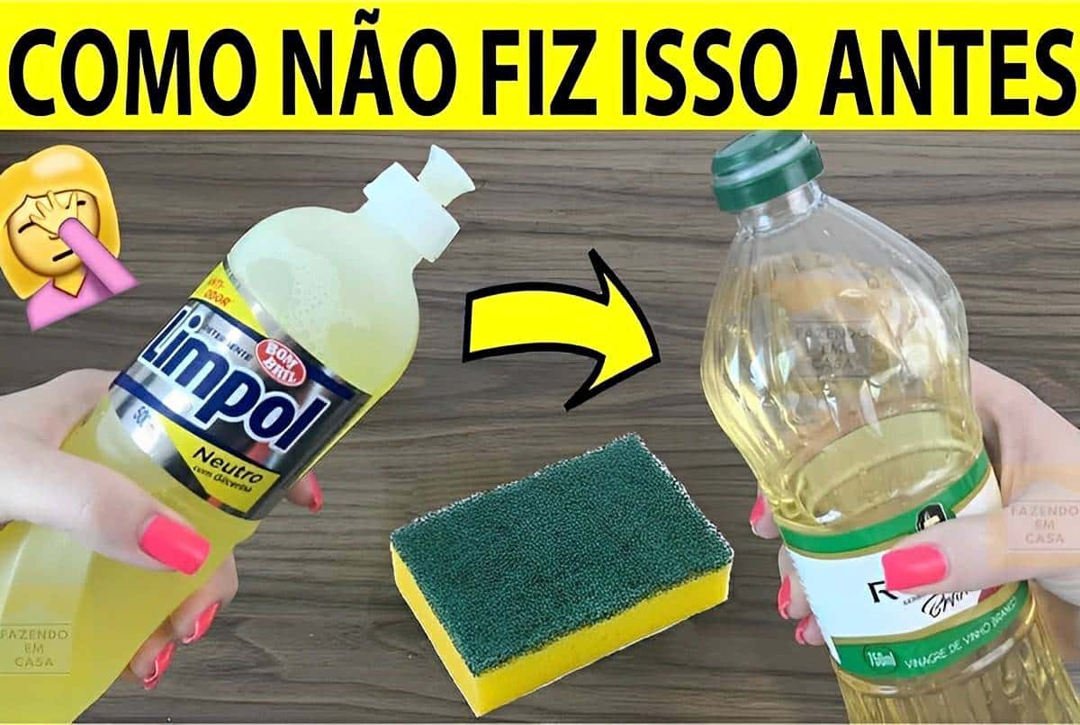 Misturei esses ingredientes e fiz um poderoso limpador para limpar toda casa sem esforço