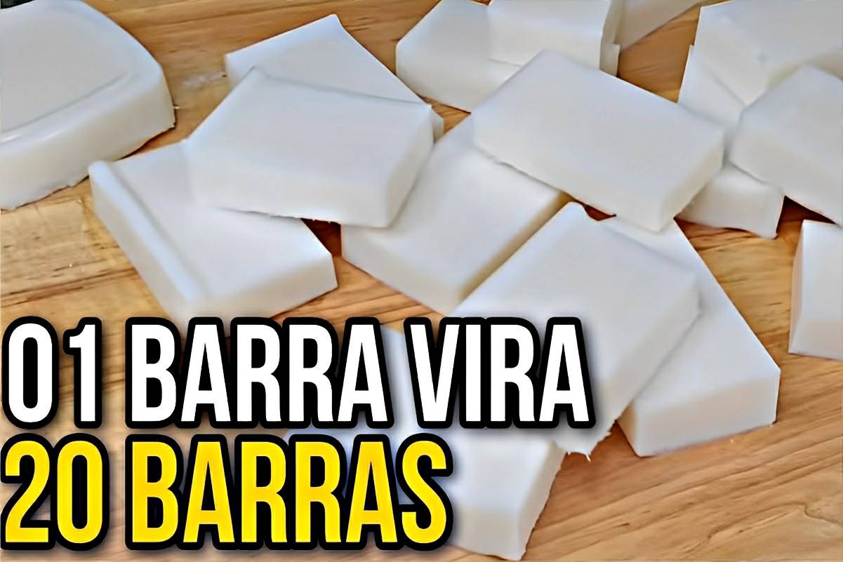 Sabão caseiro sem soda e sem óleo feito com produtos que você tem no armário