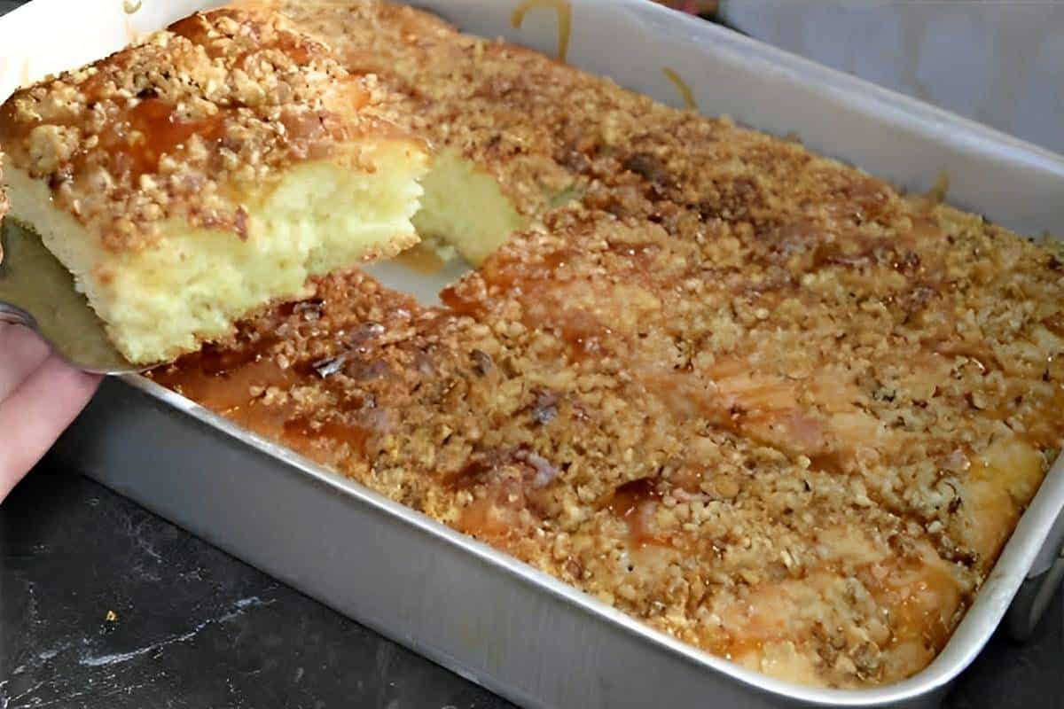Bolo calisto um bolo integral de maçã com aveia muito saudável e delicioso para servir no lanche