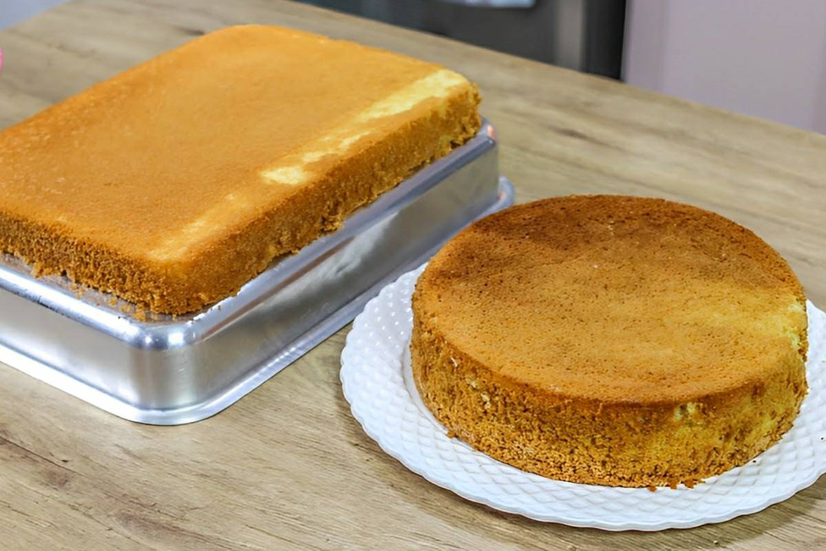 Pão de ló profissional sem leite muito fofinho e saboroso para rechear e cobrir como quiser