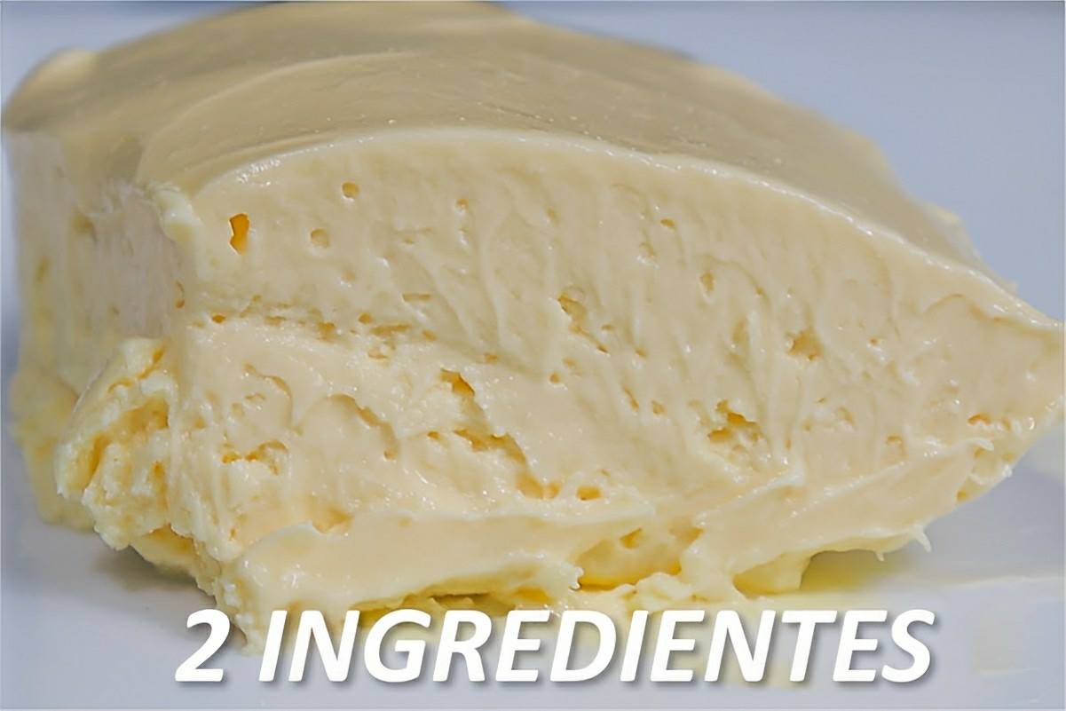 Sobremesa de 2 ingredientes sem creme de leite ou leite condensado muito cremosa e saborosa