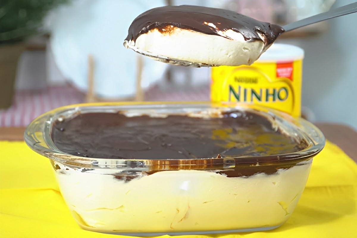 Sobremesa gelada de leite ninho essa todo mundo vai querer a receita uma delícia