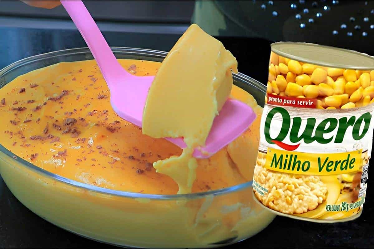 Curau com milho de latinha simples feito no liquidificador uma delícia para qualquer dia da semana