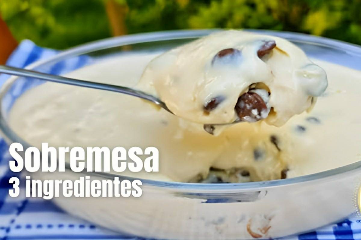 Bati leite ninho e mais 2 ingredientes e fiz uma deliciosa sobremesa de 3 ingredientes para a Páscoa